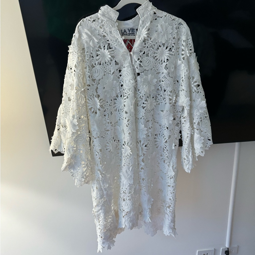 La Vie Style House White Caftan
